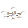 POWERTECH LED φωτιστικό οροφής HLL-0046, 84W, 6700lm, 7x Φ18cm, λευκό | Φωτισμός | elabstore.gr