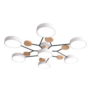 POWERTECH LED φωτιστικό οροφής HLL-0046, 84W, 6700lm, 7x Φ18cm, λευκό | Φωτισμός | elabstore.gr