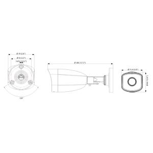 HIKVISION IP κάμερα HiWatch HWI-B121H, POE, 2.8mm, 2MP, IP67 | Κλειστό Κύκλωμα CCTV | elabstore.gr