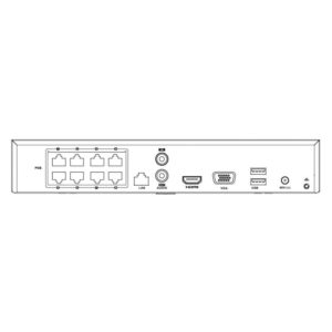 HIKVISION NVR καταγραφικό HiWatch HWN-4108MH-8P, H.264+, 8 κανάλια PoE | Κλειστό Κύκλωμα CCTV | elabstore.gr