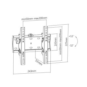 BRATECK Επιτοίχια βάση KL21G-22T, για οθόνη 23"-42", έως 30kg | eLabstore.gr BRATECK Επιτοίχια βάση KL21G-22T, για οθόνη 23"-42", έως 30kg | Εικόνα & Ήχος | elabstore.gr
