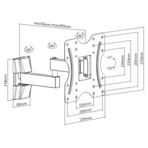 BRATECK επιτοίχια βάση KLA27-222 για οθόνη 23-42", 20kg | eLabstore.gr BRATECK επιτοίχια βάση KLA27-222 για οθόνη 23-42", 20kg | Εικόνα & Ήχος | elabstore.gr