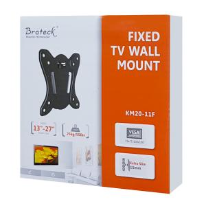 BRATECK Επιτοίχια βαση KM20-11F, για οθόνη 13-27", σταθερή, 25kg | eLabstore.gr BRATECK Επιτοίχια βαση KM20-11F, για οθόνη 13-27", σταθερή, 25kg | eLabstore.gr