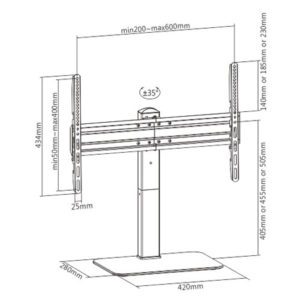BRATECK βάση γραφείου LDT03-23L, για οθόνη 37"-70", 40kg | eLabstore.gr BRATECK βάση γραφείου LDT03-23L, για οθόνη 37"-70", 40kg | Εικόνα & Ήχος | elabstore.gr