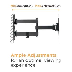 BRATECK επιτοίχια βάση LPA68-223, για οθόνη 23"-43", 30kg | eLabstore.gr BRATECK επιτοίχια βάση LPA68-223, για οθόνη 23"-43", 30kg | Εικόνα & Ήχος | elabstore.gr