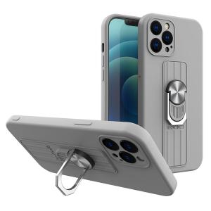 POWERTECH θήκη Ring MOB-1677 για iPhone 13, γκρι | Αξεσουάρ κινητών | elabstore.gr