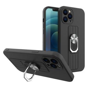 POWERTECH θήκη Ring MOB-1681 για iPhone 13 Pro Max, μαύρη | Αξεσουάρ κινητών | elabstore.gr