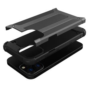 POWERTECH Θήκη Hybrid Armor MOB-1698 για iPhone 13 Pro Max, μαύρη | Αξεσουάρ κινητών | elabstore.gr