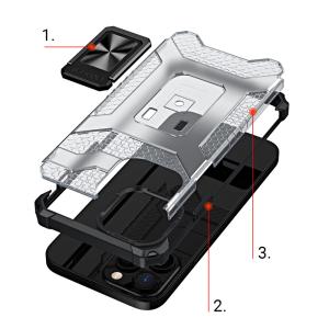POWERTECH Θήκη Crystal Ring MOB-1700 για iPhone 13 Pro, μαύρη | Αξεσουάρ κινητών | elabstore.gr