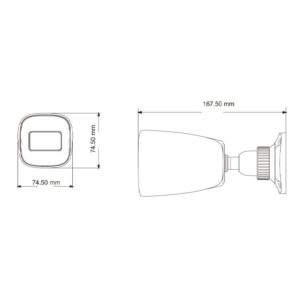 TVT IP κάμερα TD-9451S3A, 2.8mm, 5MP, IP67, PoE | Κλειστό Κύκλωμα CCTV | elabstore.gr