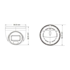 TVT IP κάμερα TD-9524S3BL, 2.8mm, 2MP, IP67, PoE | Κλειστό Κύκλωμα CCTV | elabstore.gr