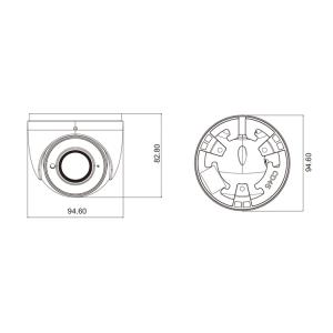 TVT IP κάμερα TD-9451S3A, 2.8mm, 5MP, IP67, PoE | Κλειστό Κύκλωμα CCTV | elabstore.gr