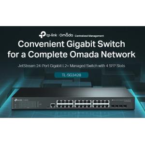 TP-LINK JetStream L2+ managed switch TL-SG3428, 24-Port Gigabit, Ver.2.0 | Δικτυακά | elabstore.gr