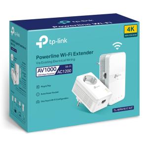 TP-LINK Powerline ac Wi-Fi Kit TL-WPA7617, AV1000 Gigabit, Ver. 1.0 | eLabstore.gr