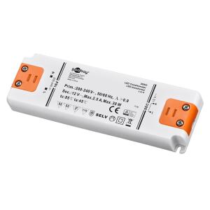 GOOBAY μετασχηματιστής LED 30003, 12V, 30W, IP20 | Φωτισμός | elabstore.gr