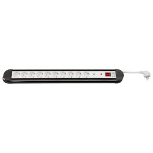 GOOBAY πολύπριζο 51318, 10x schuko, 16A, 1.4m, μαύρο | Τροφοδοσία Ρεύματος | elabstore.gr
