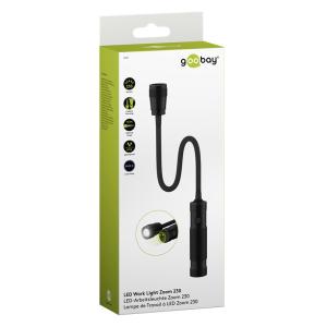 GOOBAY φακός εργασίας LED Zoom 58390 μαγνητική βάση, 230lm, IPX4, μαύρος | Φωτισμός | elabstore.gr