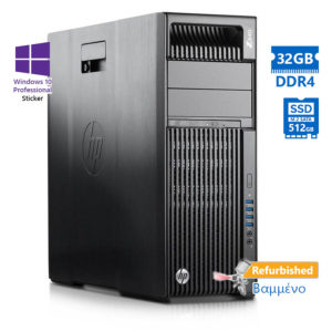 HP Z640 Tower Xeon E5-2623v4(4-Cores)/32GB DDR4/512GB M.2 SSD/500GB/Nvidia 4GB/DVD/10P Grade A+ Work | Refurbished | elabstore.gr