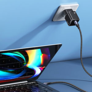 USAMS φορτιστής τοίχου T45, USB Τype-C, Super Si, PD, QC, 30W, μαύρος | Αξεσουάρ κινητών | elabstore.gr