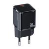 USAMS φορτιστής τοίχου T45, USB Τype-C, Super Si, PD, QC, 30W, μαύρος | Αξεσουάρ κινητών | elabstore.gr