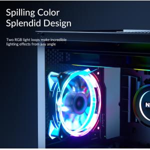 ORICO LED ανεμιστήρας CSF-2SY-4P, 120mm, 4pin & 3pin, RGB | PC & Αναβάθμιση | elabstore.gr