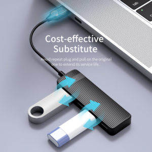 ORICO USB 2.0 hub FL02, 4x USB ports, μαύρο | Συνοδευτικά PC | elabstore.gr