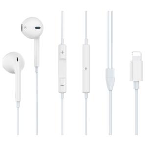 CELEBRAT earphones με μικρόφωνο G17, Lightning, 1.2m, λευκά | Αξεσουάρ κινητών | elabstore.gr