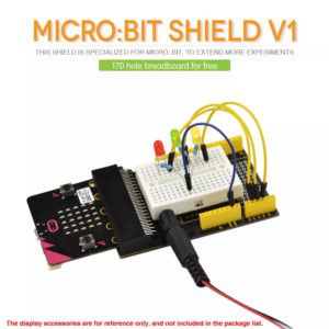 KEYESTUDIO Micro:bit prototyping shield V1 KS0292, με small breadboard | Gadgets - Αξεσουάρ | elabstore.gr