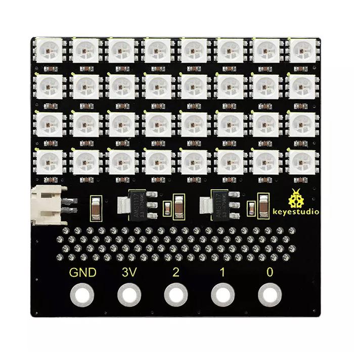 KEYESTUDIO SK6812 4x8 LED dot matrix shield KS0315 για Micro:bit | eLabstore.gr KEYESTUDIO SK6812 4x8 LED dot matrix shield KS0315 για Micro:bit | Gadgets - Αξεσουάρ | elabstore.gr