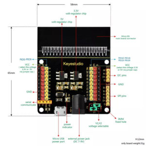 KEYESTUDIO sensor shield V2 KS0360 για Micro:bit | eLabstore.gr KEYESTUDIO sensor shield V2 KS0360 για Micro:bit | Gadgets - Αξεσουάρ | elabstore.gr
