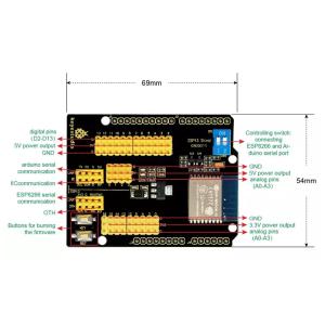 KEYESTUDIO ESP13 shield serial port module KS0366 για Arduino | eLabstore.gr KEYESTUDIO ESP13 shield serial port module KS0366 για Arduino | Gadgets - Αξεσουάρ | elabstore.gr