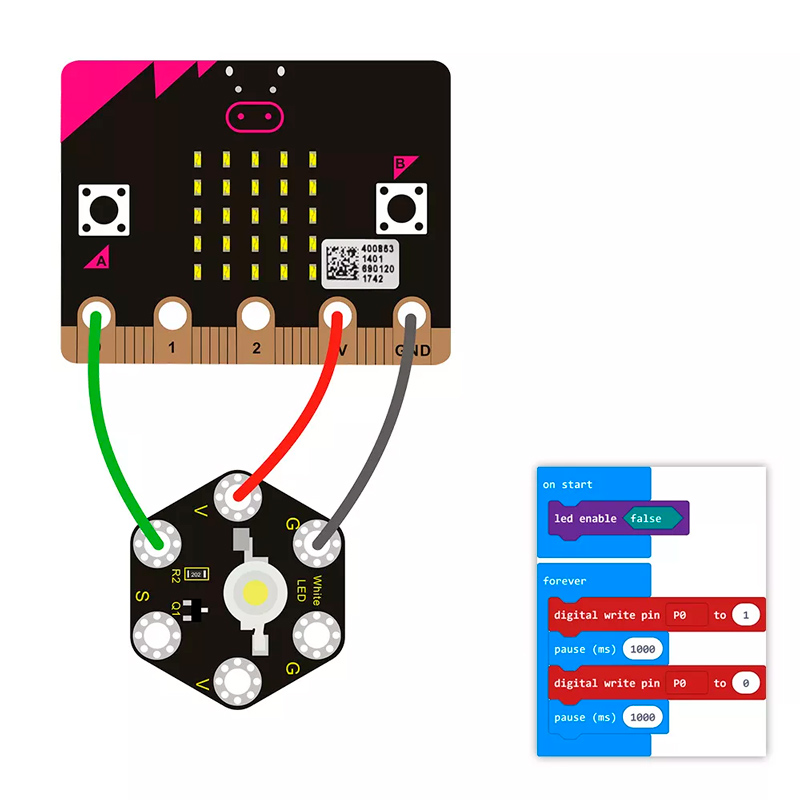 KEYESTUDIO 1W LED module KS0417 για Micro:bit | eLabstore.gr KEYESTUDIO 1W LED module KS0417 για Micro:bit | Gadgets - Αξεσουάρ | elabstore.gr