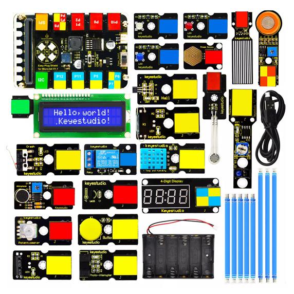 KEYESTUDIO EASY Plug super starter kit KS4021 για Micro:bit STEM | Gadgets - Αξεσουάρ | elabstore.gr
