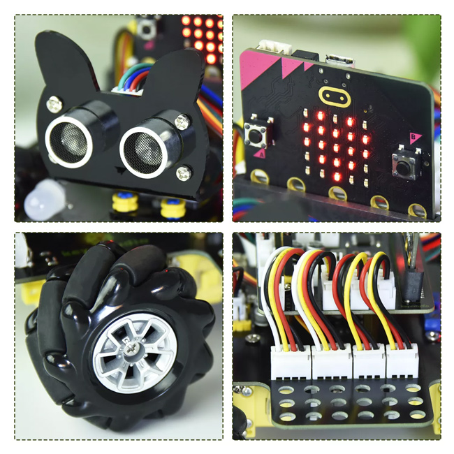 KEYESTUDIO 4WD mecanum robot car KS4031, για Micrο:bit, LEGO compatible | eLabstore.gr KEYESTUDIO 4WD mecanum robot car KS4031, για Micrο:bit, LEGO compatible | Gadgets - Αξεσουάρ | elabstore.gr
