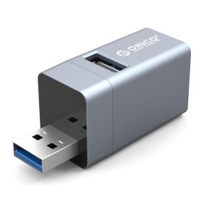 ORICO mini USB 3.0 hub MINI-U32L, 3x USB ports, γκρι | Συνοδευτικά PC | elabstore.gr