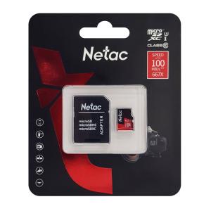 NETAC κάρτα μνήμης MicroSDXC P500 Extreme Pro, 256GB, 100MB/s, Class 10 | Συνοδευτικά PC | elabstore.gr