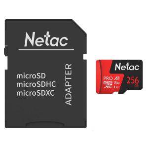 NETAC κάρτα μνήμης MicroSDXC P500 Extreme Pro, 256GB, 100MB/s, Class 10 | Συνοδευτικά PC | elabstore.gr