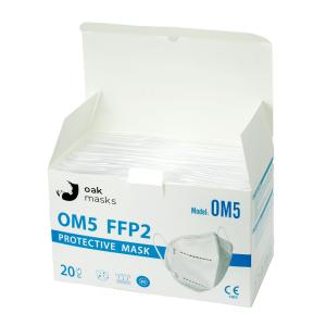 OAK MASKS μάσκα υψηλής προστασίας FFP2 OM5, 5 στρωμάτων, 20τμχ, λευκή | Οικιακές & Προσωπικές Συσκευές | elabstore.gr