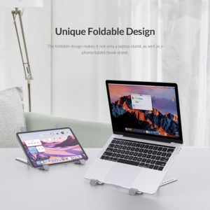 ORICO βάση για laptop & tablet PFB-A2, 11-17", ρυθμιζόμενο ύψος, ασημί | Αξεσουάρ για Laptop | elabstore.gr