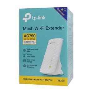 TP-LINK mesh WiFi extender RE220, AC750, dual band, Ver 3.0 | eLabstore.gr