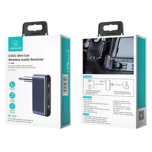 USAMS ασύρματο audio receiver US-SJ519 με μικρόφωνο, Bluetooth 5.0, γκρι | Gadgets - Αξεσουάρ | elabstore.gr