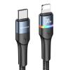 USAMS καλώδιο Lightning σε USB Type-C US-SJ538, 30W, PD, 1.2m, μαύρο | Αξεσουάρ κινητών | elabstore.gr