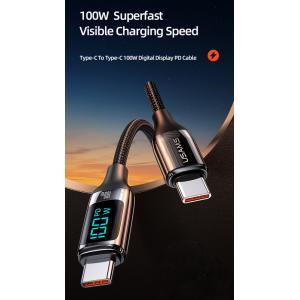 USAMS καλώδιο USB Type-C US-SJ546, 100W/5A, 1.2m, μαύρο | Αξεσουάρ κινητών | elabstore.gr