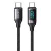 USAMS καλώδιο USB Type-C US-SJ546, 100W/5A, 1.2m, μαύρο | Αξεσουάρ κινητών | elabstore.gr