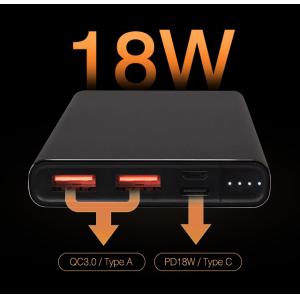 SILICON POWER power bank QP60 10000mAh, 2x USB & USB Type-C 18W, πράσινο | Αξεσουάρ κινητών | elabstore.gr