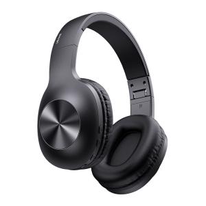 USAMS headphones YX05, wireless & wired, BT 5.0, μπαταρία 1200mAh, μαύρα | Αξεσουάρ κινητών | elabstore.gr
