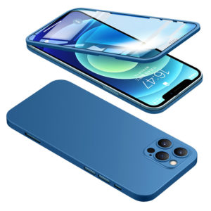 POWERTECH θήκη & tempered glass 2.5D TGC-0005 για iPhone 12 Pro, μπλε | Αξεσουάρ κινητών | elabstore.gr