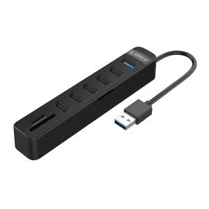 ORICO USB 3.0 hub TWU32-6AST, 6x USB ports, SD/TF ports, μαύρο | Συνοδευτικά PC | elabstore.gr