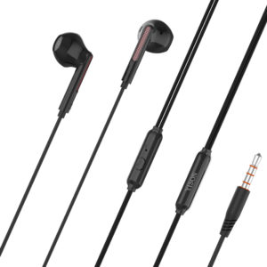 YISON earphones με μικρόφωνο X4, 3.5mm, 1.2m, μαύρα | Αξεσουάρ κινητών | elabstore.gr