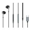 YISON earphones με μικρόφωνο X6, Type-C, 1.2m, μαύρα | Αξεσουάρ κινητών | elabstore.gr